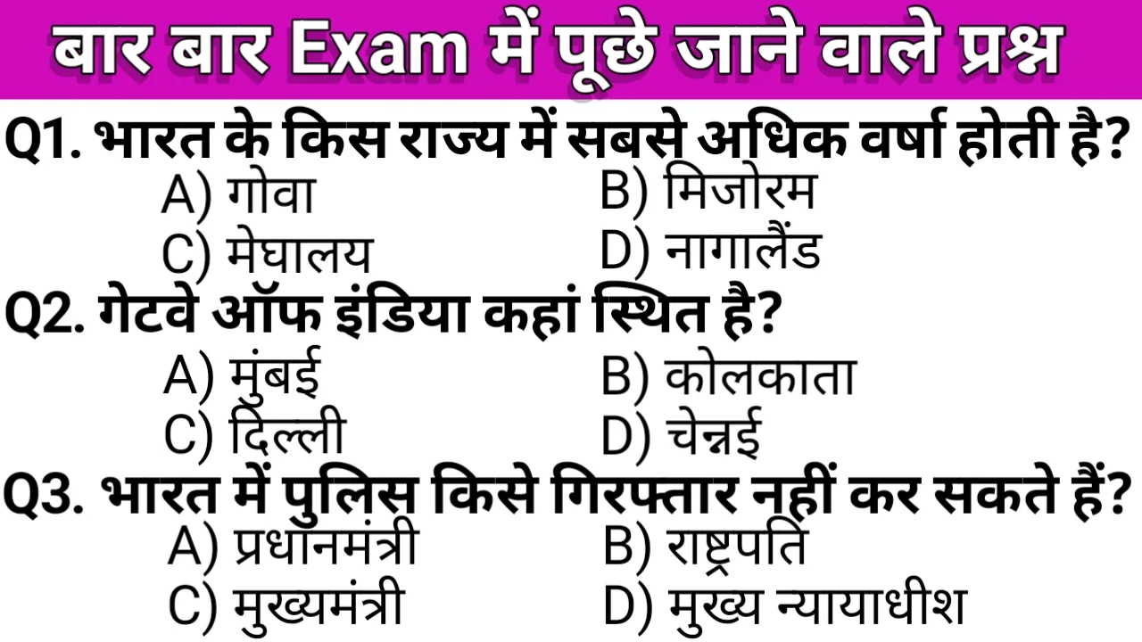 top 40 gk questions in hindi