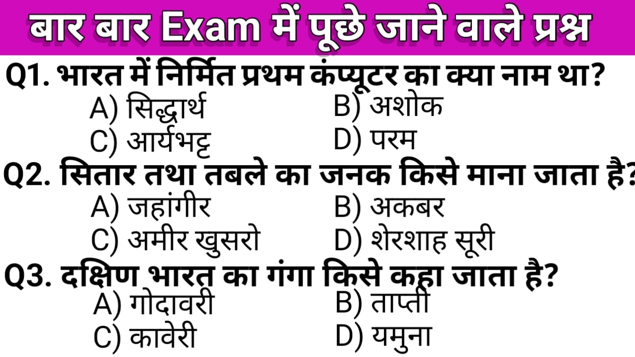 hindi important gk questions 2024